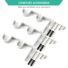 Anndason Heavy Duty Curtain Rod Brackets - Double Rod Holders