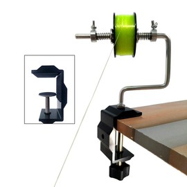 Fishing Line Spooler Silver Reel Winder Spool Tackle Winder spooling Station Winding System Ultimate Line with U Clamp