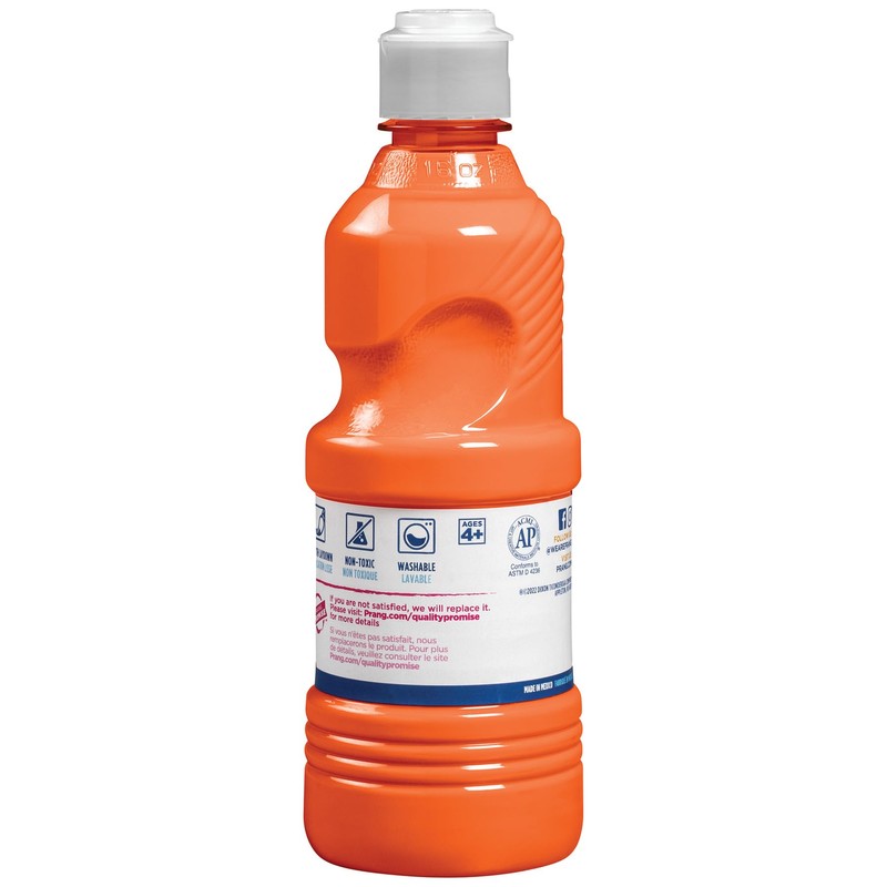 Prang Washable Tempera Paint, Orange, 16 Oz., 1 Count