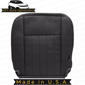 DIY Auto Upholstery 2003 2004 2005 Fits Lincoln Town Car Driver Bottom Leather Seat Cover Black