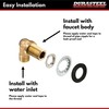 DuraSteel Wall Mount Faucet Installation Kit - Commercial Kitchen Faucet