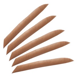 PATIKIL Arrows Vanes, 50 Pack 11 Inch Turkey Feather Arrow Fletching Archery Arrow Feather Left Wing Shield Fletch for DIY Target Shooting, Brown