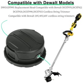 Eyoloty DWO1DT995 Replacement Trimmer Head Compatible with Dewalt DCST920 DCST922 DCST970 DCST990 DCST925 Cordless String Trimmer,Replacement Head with Pre-Wound 0.080" 20Ft Line