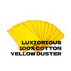 HOUSEGADS Jumbo Yellow Duster 100% Cotton Cleaning Cloth Premium Quality