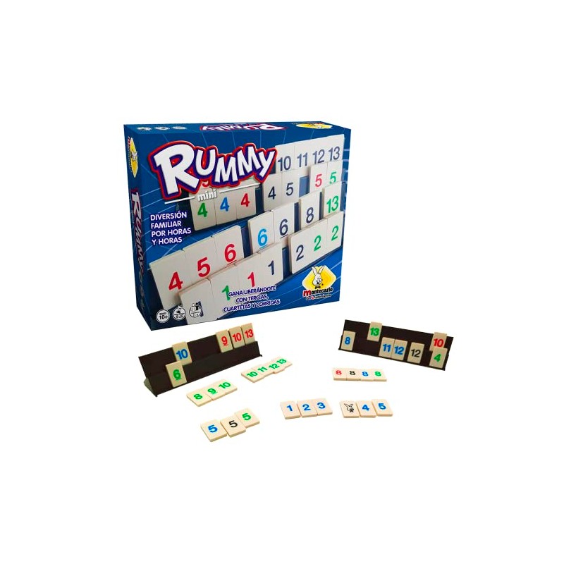 Rummy Mini, Juego de Números, Rummy Clásico, Juego de Mesa