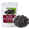 Premium Dried Black Mulberry 4oz (113g), Natural Sweet & Tart