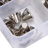 Punk Rivets Bucket Shape Spikes Zinc Alloy Craft Making Accessories
