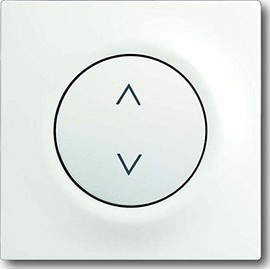 Busch-Jaeger 6430-774 Control Cover,Busch Blind Control II, studio white matt, impuls