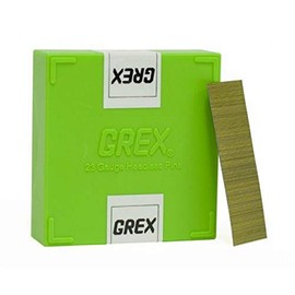 Grex P6/25L 1 In. 23 Ga. Headless pins, Galvanized, 10M/Bx