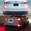 KENRTIR Red Lens LED Bumper Reflector Lights Tail Brake Rear