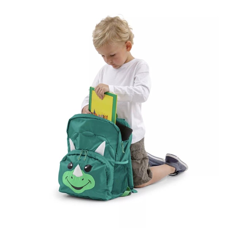 Firefly Kid's Backpack Chip The Dinosaurs Green