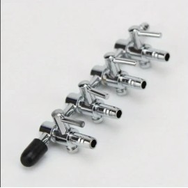 Unbranded NEW! Aquarium 4-WAY Metal Air Flow Control Lever Airline Tubing Connector Valves
