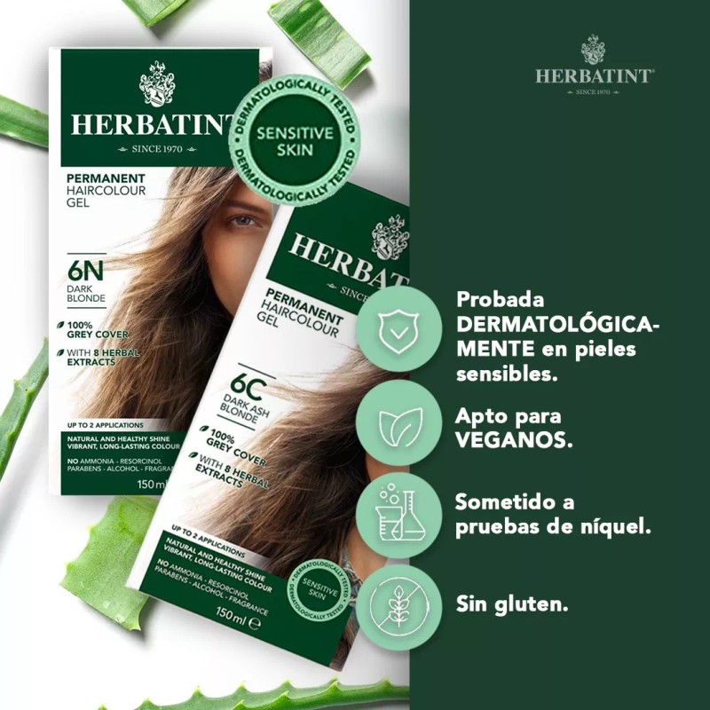 Herbatint 6n+6c Rubio Oscuro+castaño Oscuro Cenizo Pck 2pzas