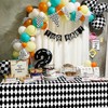 Hegbolke 4 Pack Black and White Checkered Tablecloths, Gingham Table