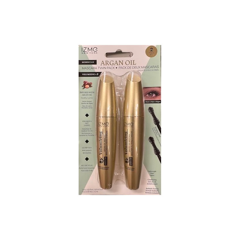 IZME New York ARGAN OIL MASCARA VOLUMIZING TWIN PACK /