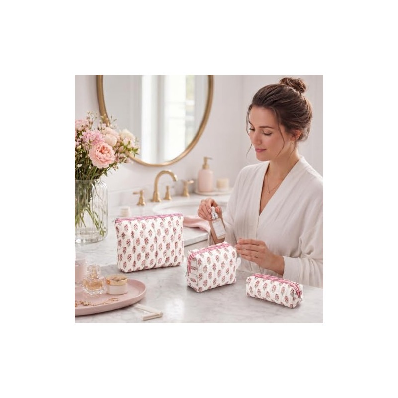 Cosmetic Bag Organizer Travel, Compact Lightweight Accessory for Travel and