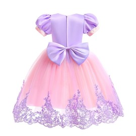 Lito Angels Princess Rapunzel Fancy Dress Up Costume Birthday Party Outfit with Accessories for Kids Girls Age 5-6 Years, Purple (Tag Number 120)