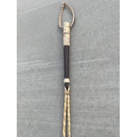Western Saddle Horse Whip, Charro Horse Cuarta Para Caballo, Rawhide Horse Quirt (Brown)