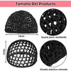 THJOPOKEEL 4 Redes de Malla para Cabello, Gorros de Dormir