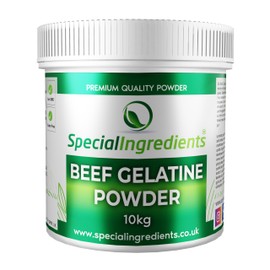 Beef Gelatine Powder 240 Bloom Unflavoured Stabiliser Gelling Aerating Agent Instant Gluten Free Non-GMO Halal (Recyclable Pot) (250g)