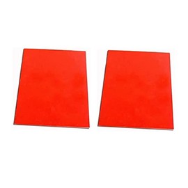 Orange Rubber Stamp Sheet for Laser Engraving Machine with A4 Size 2.3mm (Orange-2Pcs)