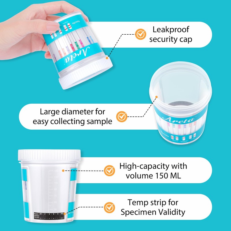 Areta MUTIDURG Test Cup - 12 Panel Urinary at Home
