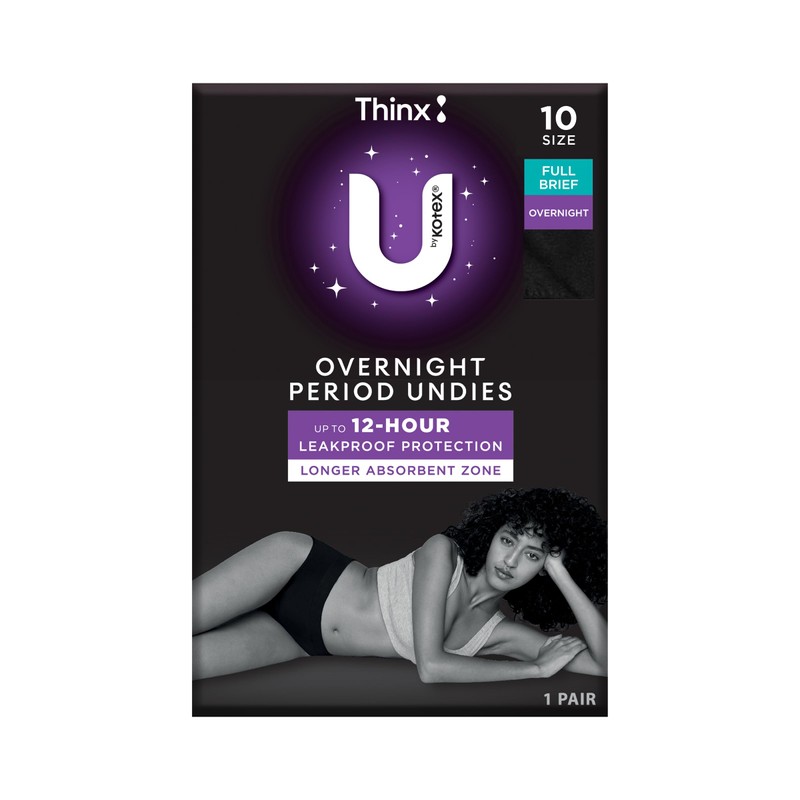 U by Kotex Thinx Period Undies Overnight Size 10
