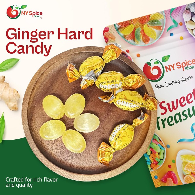NY SPICE SHOP Ginger Candy - Ginger Hard Candy -