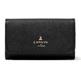 Lanvin On Blue 480115 Luxembourg Women's Genuine Leather Key Case with Brand Shopper Gift Packaging, 【10】Black (our company exclusive)