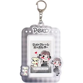 Tees Factory Peko-chan Photo Frame Keychain Black x White Size: Approx. 4.7 x 3.5 inches (120 x 88 mm) (excluding key chain) PE-5546204BW