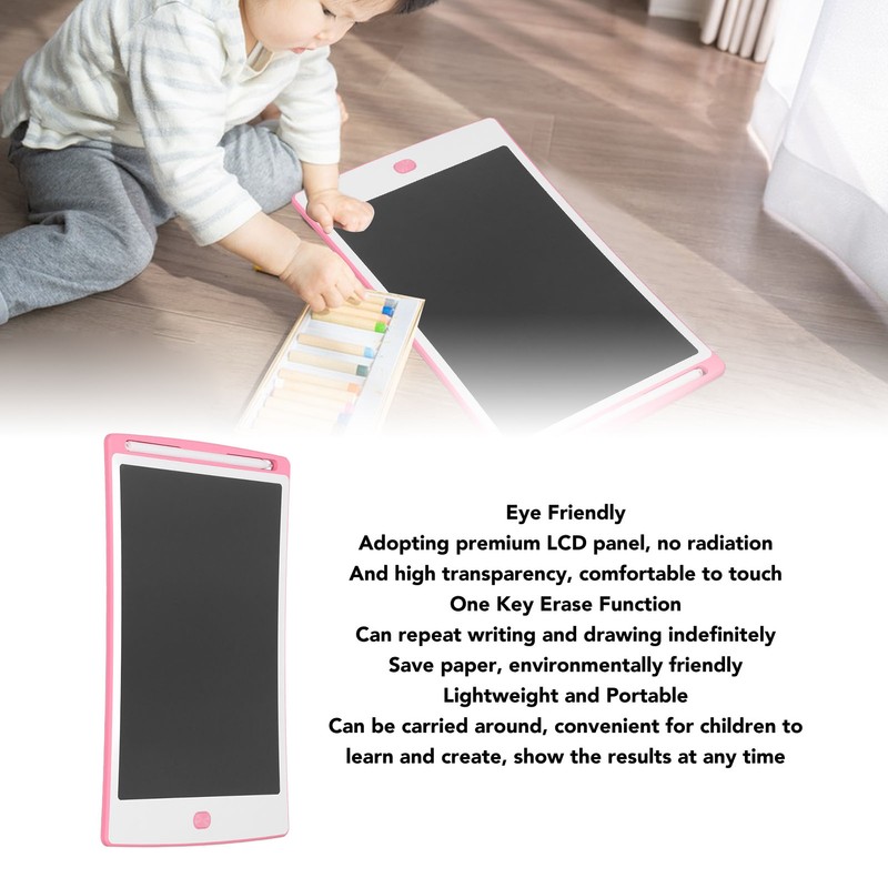 LCD Writing Tablet Erasable Adjustable Brightness Eye Friendly Electronic Drawing