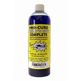 Pro Cure Brine 'N Bite Complete Bait Brine, 16-Ounce, Brilliant Blue