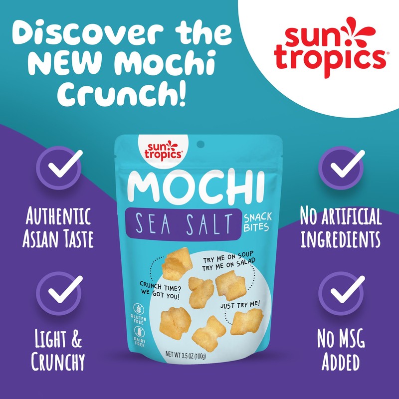 Sun Tropics Mochi Snack Bites, Variety Pack- 3.5 oz (6