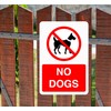 Safety First Display LTD No dogs sign - 1.2mm Rigid