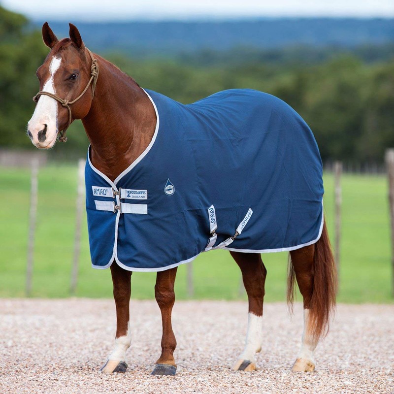 Horseware Amigo Stable Sheet 72 Navy/Silver