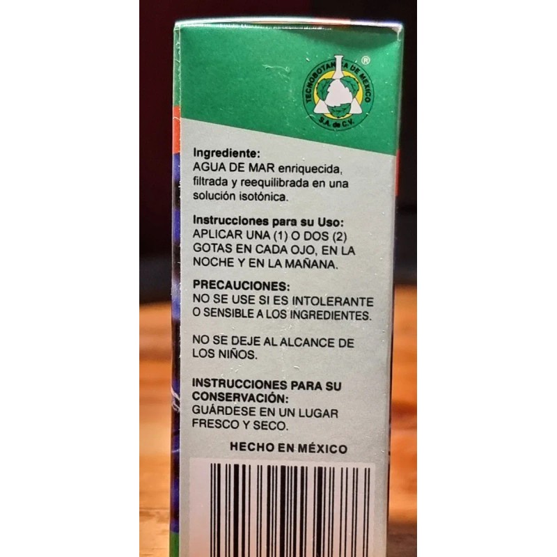 Agua De Mar Humectante Lubricante Natural Ojo Seco Alergias