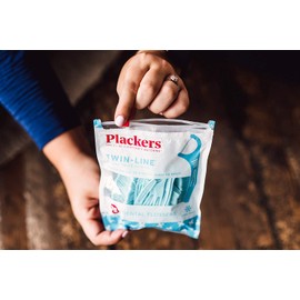 Plackers Twin-Line Dental Floss Picks, 75 Count