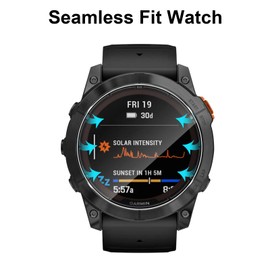 Aerku 3 Stück Schutzfolie für Garmin Fenix 7X Pro/Garmin Epix Pro 51MM für Panzerglas, 9H Härte Displayschutzfolie, Anti-Kratzen Schutzglas, Anti-Bläschen Panzerfolie - Transparent
