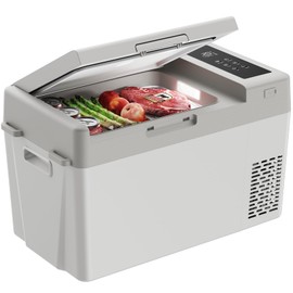 Marsail 12V Car Fridge 25QT Portable Freezer -4°F to 68°F, Compressor Cooler for Camping Travel Truck RV Home, Efficient Cooling & ECO Mode, White