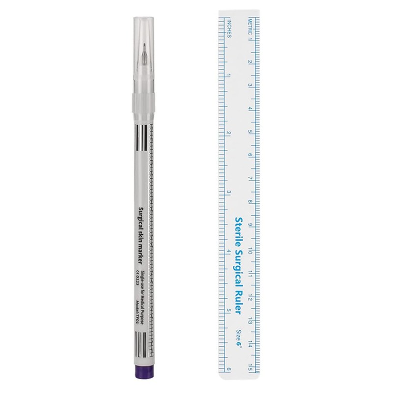 PATKAW Lápiz para Mapear Cejas con Regla de Plástico, Herramienta