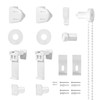 Roomy Clamp Support and Accessories Mounting Set Duo Roller Blind