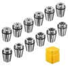 sourcing map 12pcs Spring Collet Chuck ER25 1/2" - 17/32"