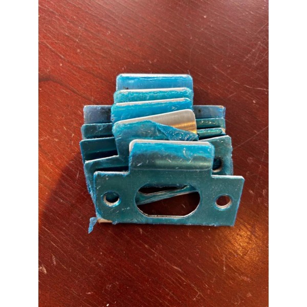 Unbranded Lot of 5 1-1/8" x 2-3/4" Latch Strike Plate