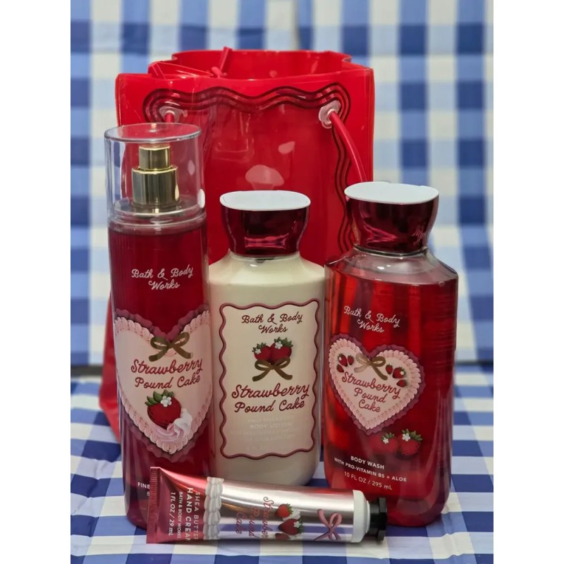Bath And Body Works Set De Regalo Strawberry Pound Cake