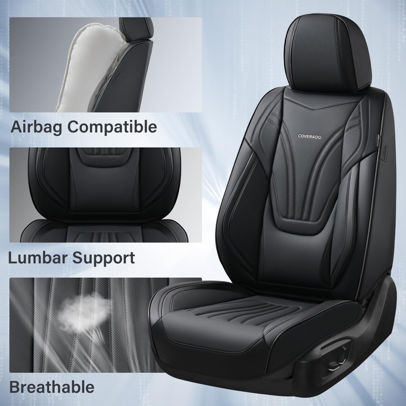 Coverado Car Seat Covers Front Seats, 2 Piece Car Seat