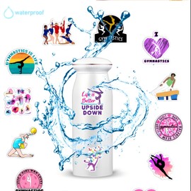 Gymnastics Stickers, 50PCS Sports Graffiti Pack Waterproof Vinyl Decals for Water Bottles Cup Laptop Mobile Phone Skateboard (Gymnastics)