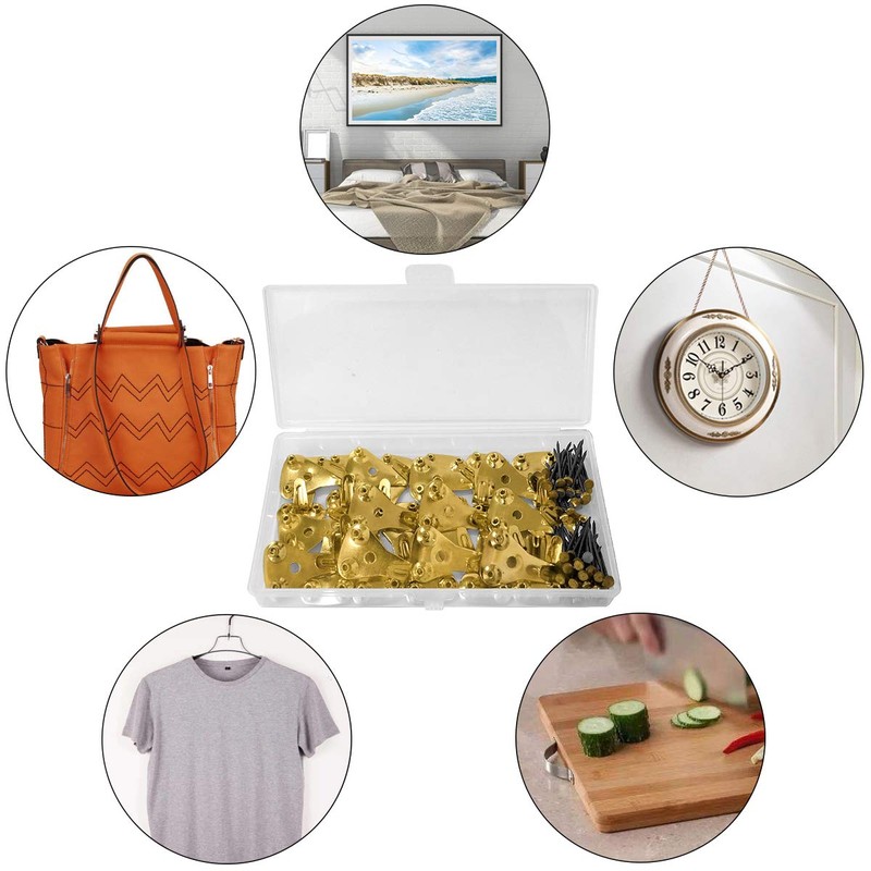 30PCS Picture Hooks for Hard Walls Picture Hanging Hooks Heavy