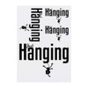 4 x 'Funny Hanging Monkey' Temporary Tattoos - Water Resistant,