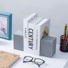 MyGift - Sujetalibros para estantes, modernos sujetalibros decorativos de bloques