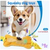 BENTOPAL Interactive Squeaky Dog Bone Toy Motion Activated Small Puppy